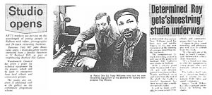press coverage of Bedford Hill Gallery recording studion opening